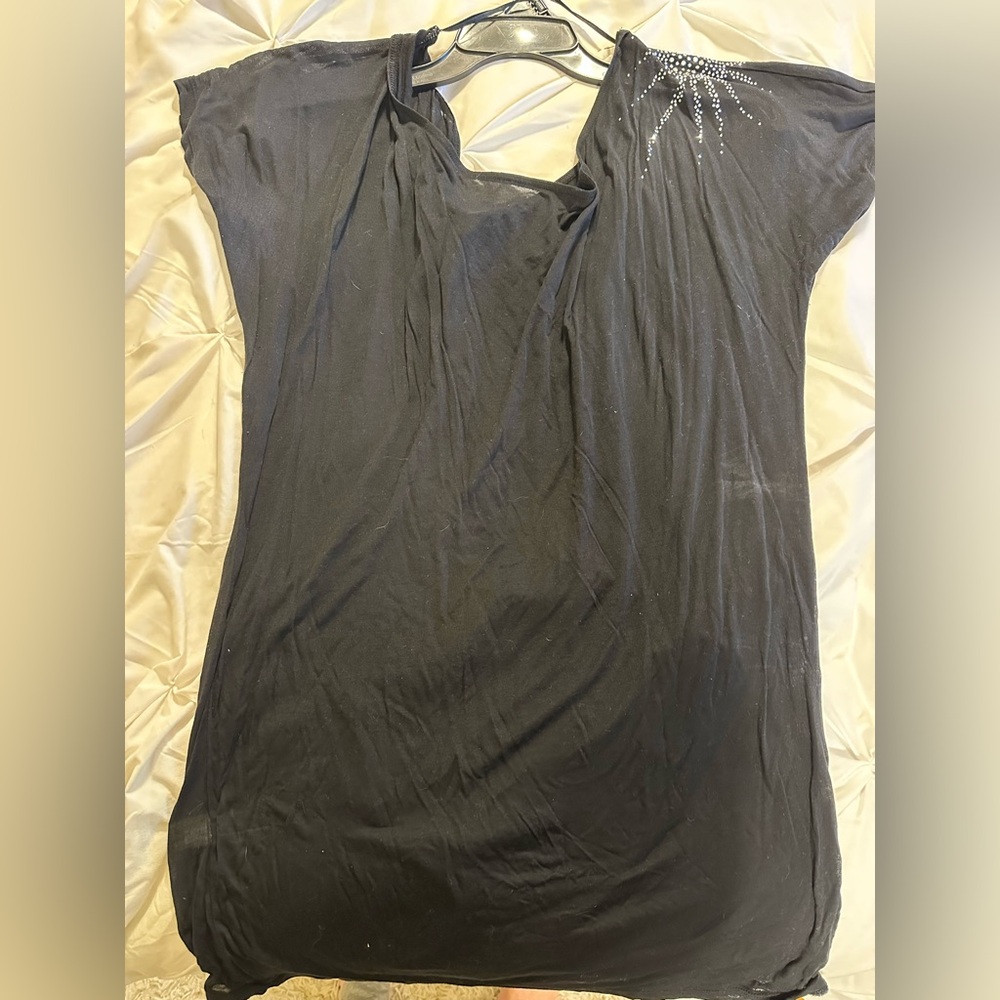 Express Black Embellished Top